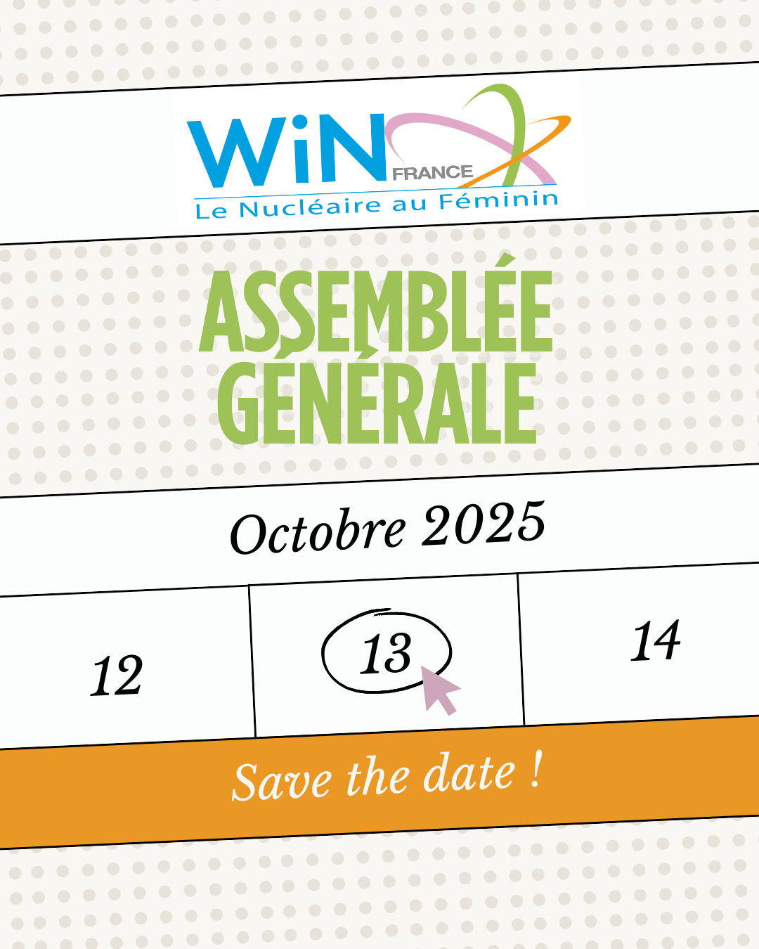 image à la une Save the date – Assemblée Générale – Octobre 2025