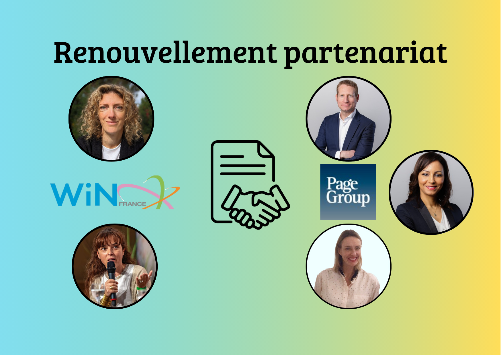 image à la une Fiers de renouveler notre partenariat entre WiN France et PageGroup !