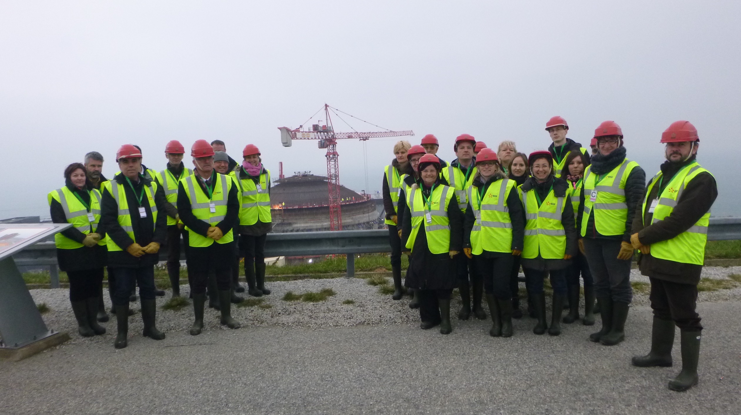 image à la une Visite du chantier EPR pour WiN Normandie