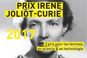 image à la une Edition 2017 du prix Irène et Joliot-Curie
