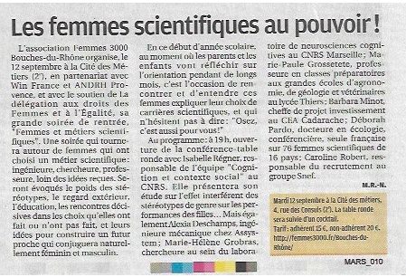 image à la une Les Femmes scientifiques au pouvoir