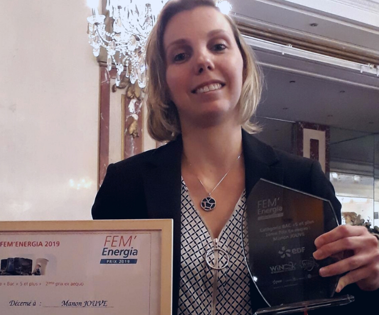image à la une Zoom sur le prix Fem&rsquo;Energia avec Manon, primée en 2019 !