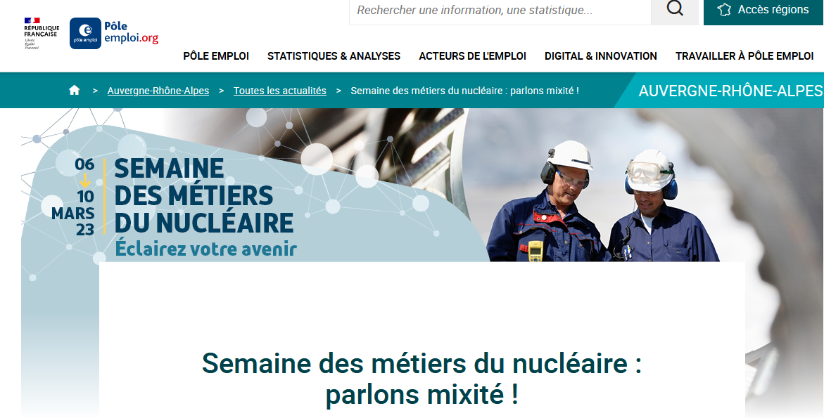image à la une La semaine des métiers du nucléaire : WiN France anime un webinaire le 8 mars