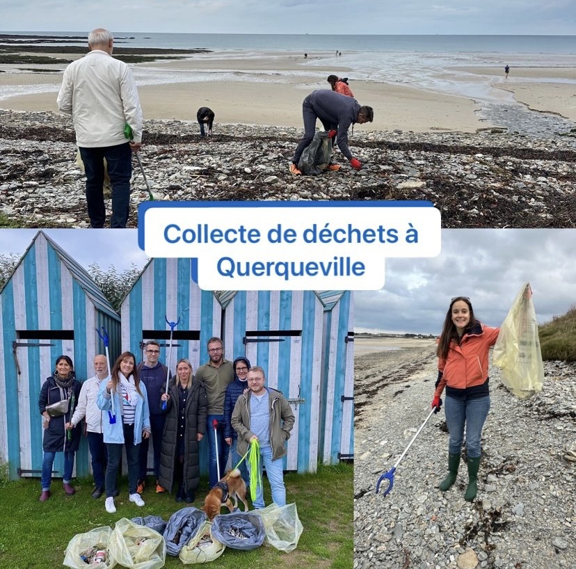 image à la une WiN Normandie : opération nettoyage de la plage de Querqueville