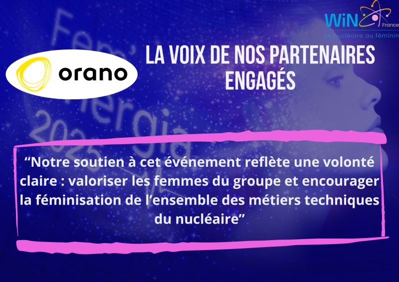 image à la une ✨ Nos partenaires mis à l&rsquo;honneur !  – ORANO ✨